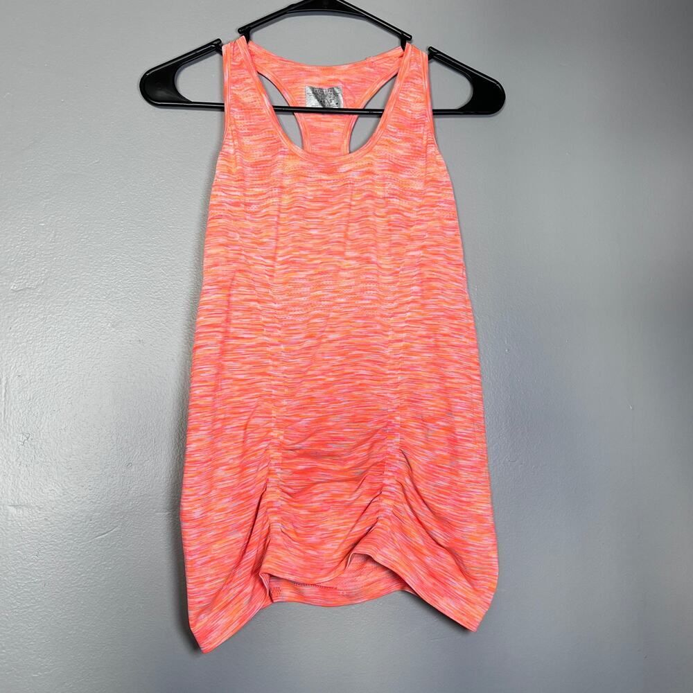 ✨Athleta Women’s Tank Top M Orange Space Dye Sleeveless Racerback Stretch